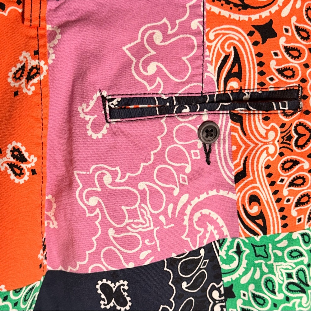 Sun + Stone Multicolor Patchwork Pants - image 6